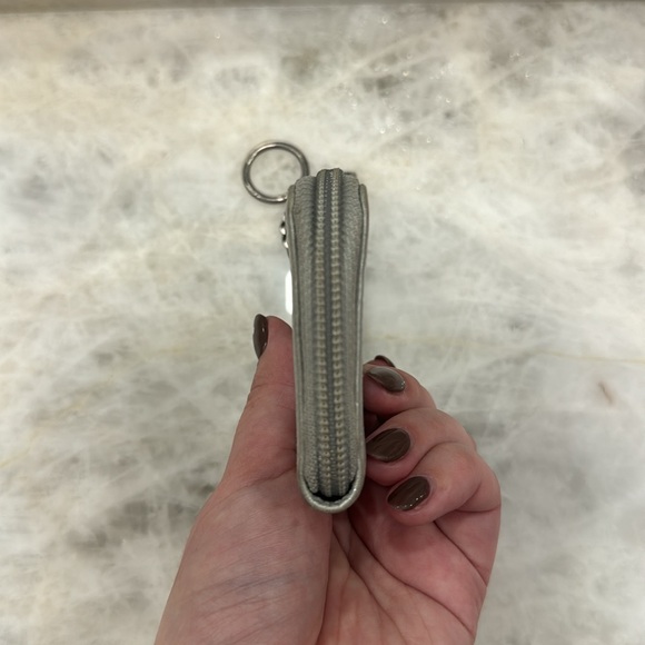 Chanel Metallic Silver Key and Card Pouch - Picture 6 of 11